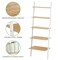 mDesign 5-Tier Leaning Bookshelf Ladder - Sturdy Steel Frame